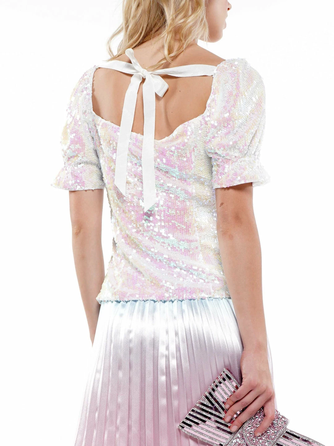 Why Dress TOPS Sequin Puff Sleeve Top 9 Why Dress TOPS Sequin Puff Sleeve Top