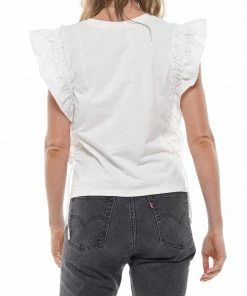 Why Dress Shoe Patch Frill Shirring Top TOPS 12 Why Dress Shoe Patch Frill Shirring Top TOPS