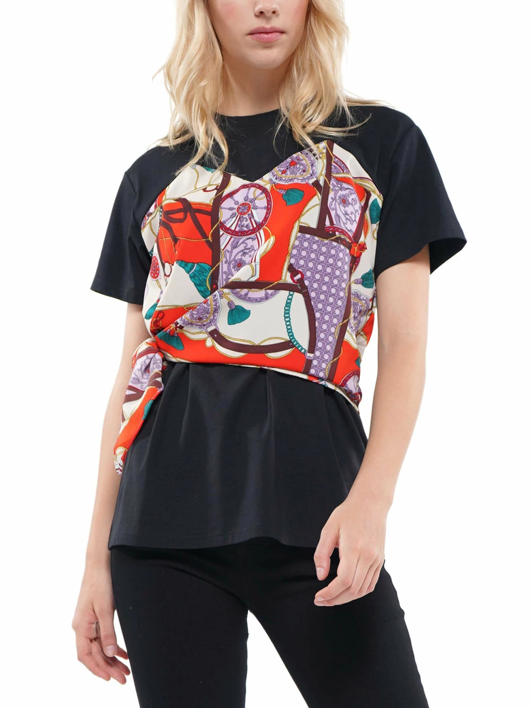 Why Dress Chain Printed Scarf Top 3 Why Dress Chain Printed Scarf Top