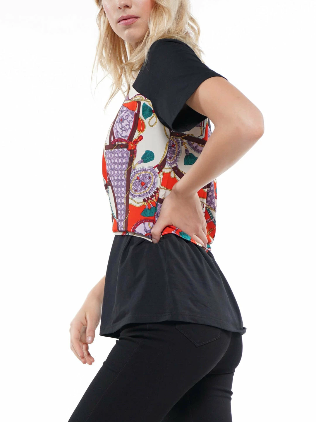 Why Dress Chain Printed Scarf Top 4 Why Dress Chain Printed Scarf Top