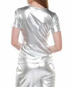 Why Dress TOPS Metallic Basic T-shirt 8 Why Dress TOPS Metallic Basic T-shirt