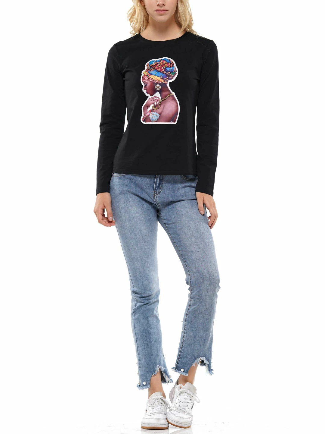 Why Dress Girl Patch Long Sleeve T-shirt 6 Why Dress Girl Patch Long Sleeve T-shirt