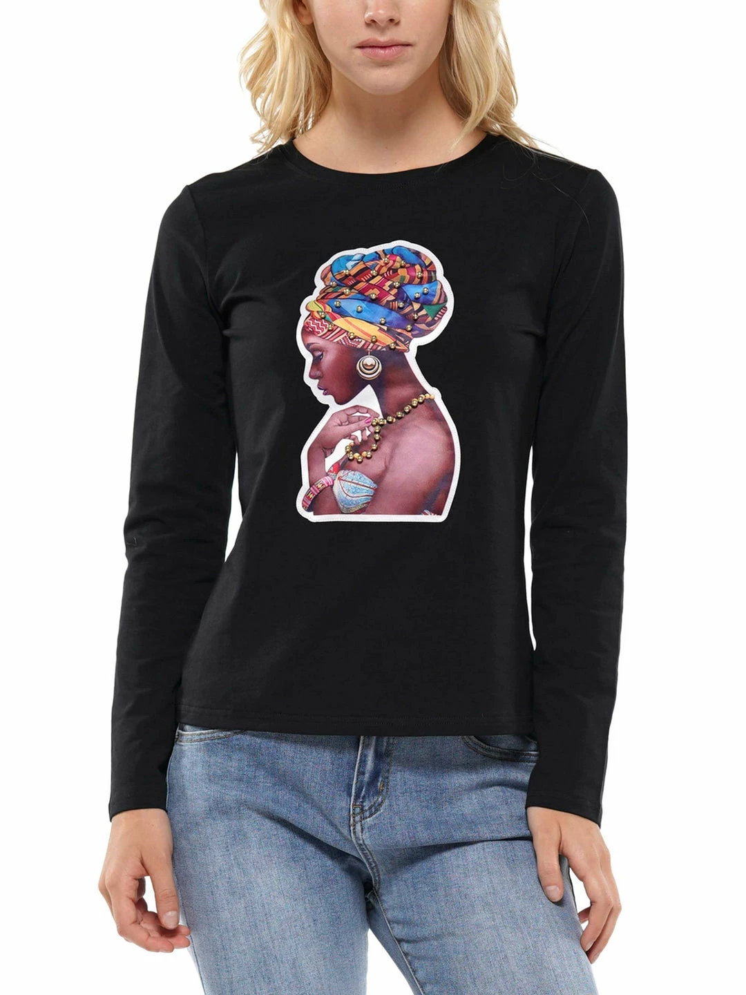 Why Dress Girl Patch Long Sleeve T-shirt 3 Why Dress Girl Patch Long Sleeve T-shirt
