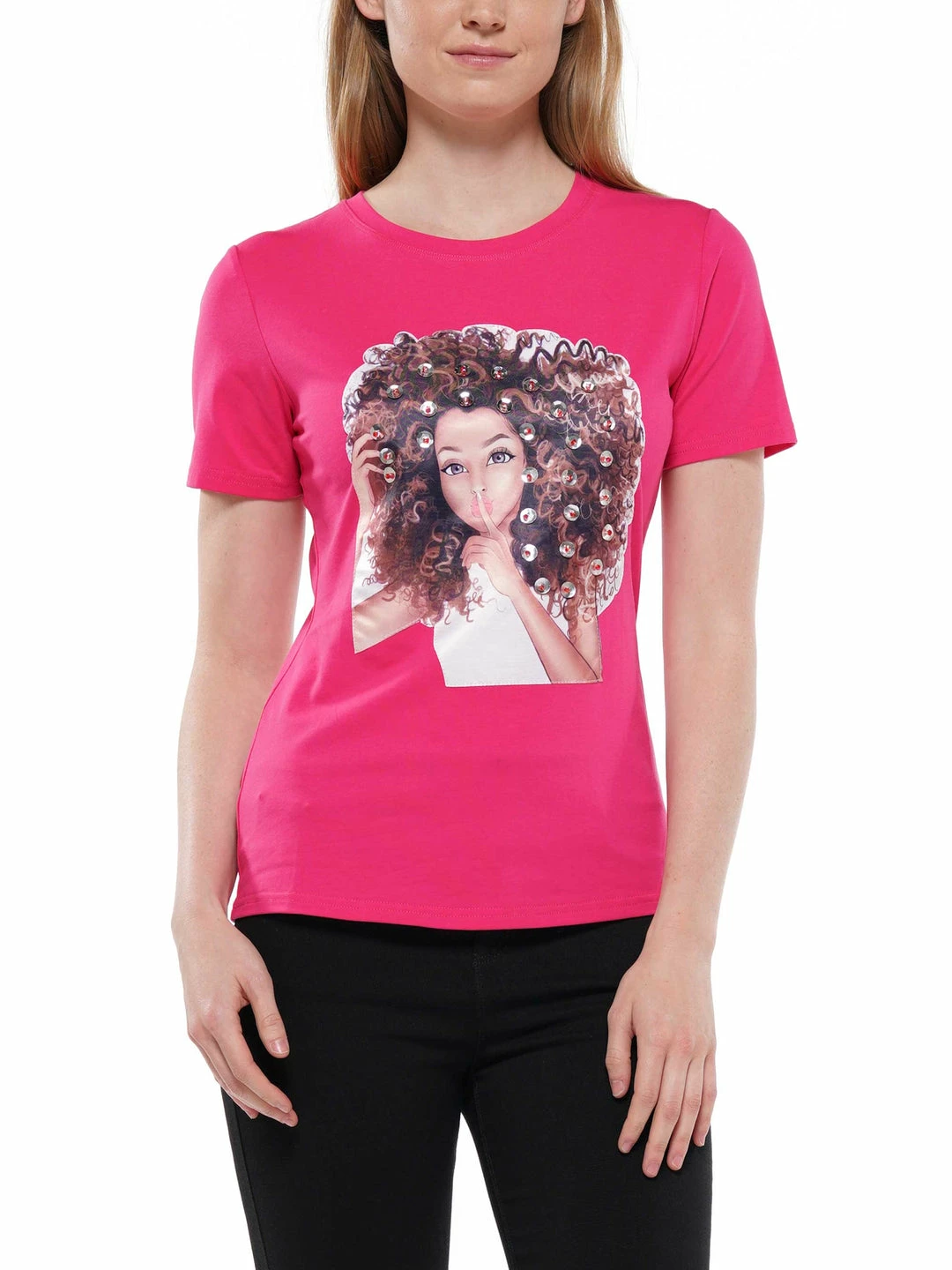 Why Dress TOPS Girl Patch T-shirt 3 Why Dress TOPS Girl Patch T-shirt