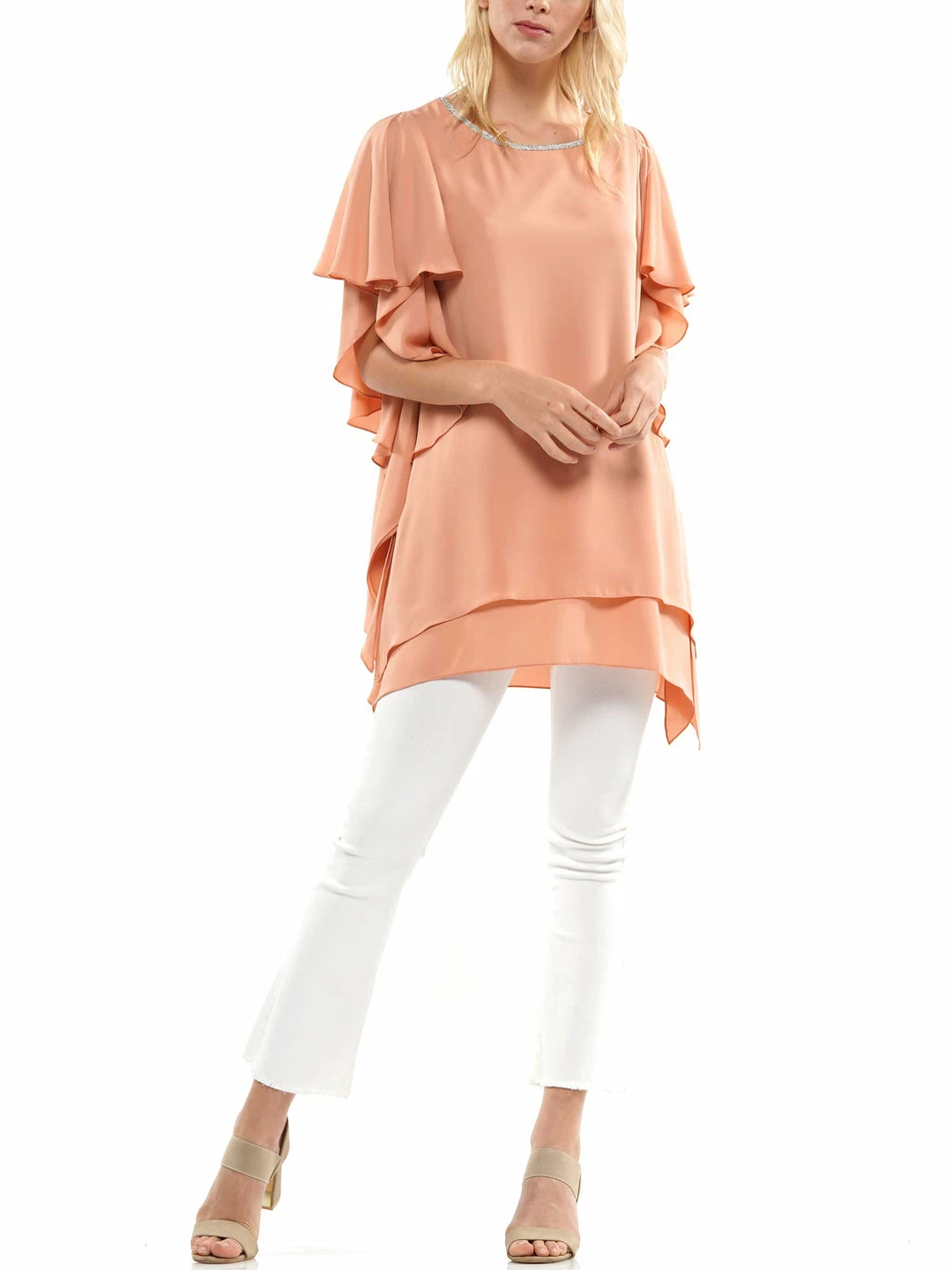 Why Dress Ruffle Sleeve Top BLOUSES 6 Why Dress Ruffle Sleeve Top BLOUSES