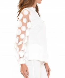 Why Dress 3D Polka Dot Blouse