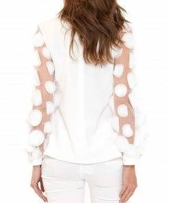 Why Dress 3D Polka Dot Blouse