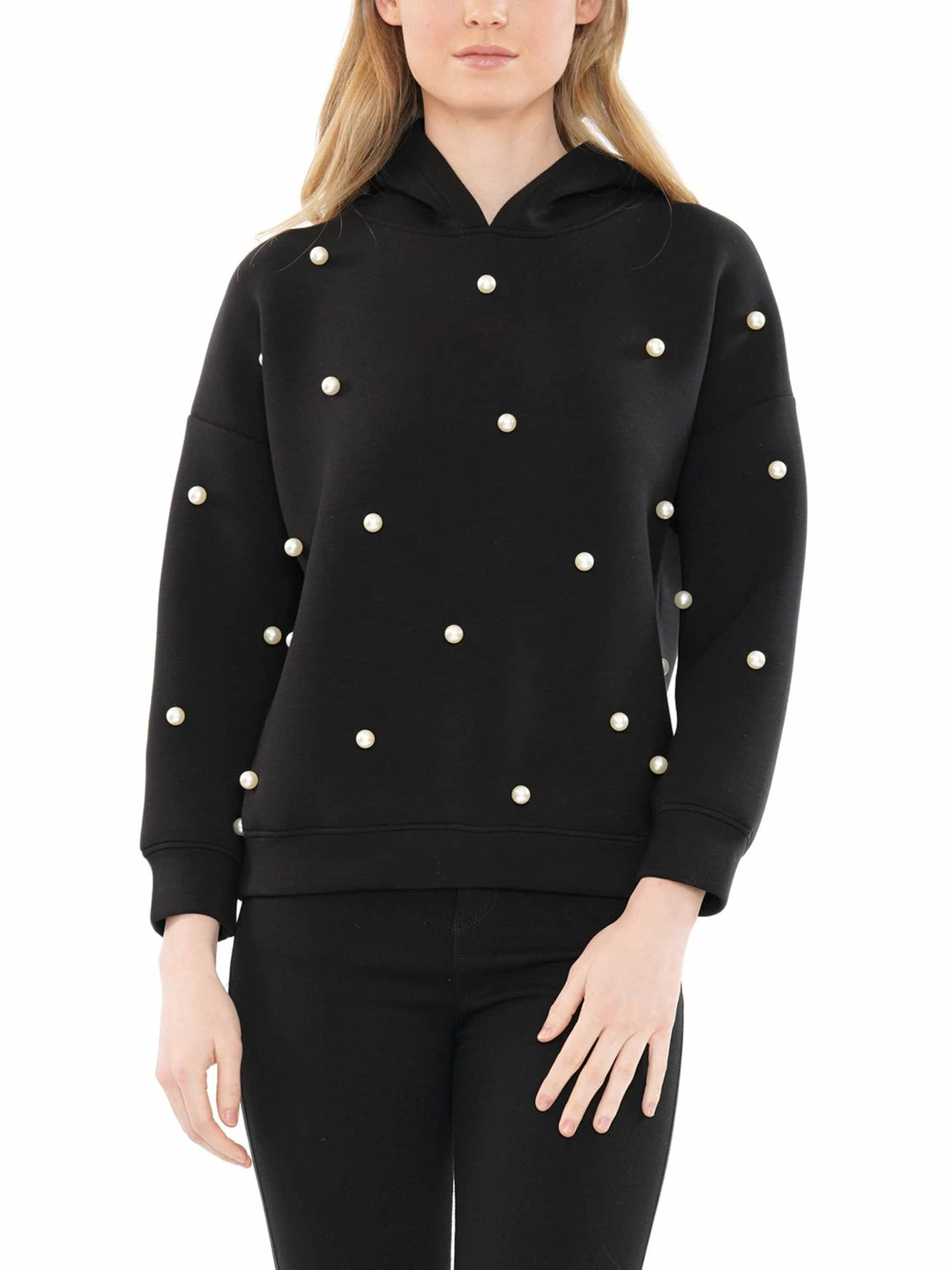 Why Dress Pearl Embellished Hoodie NEW ARRIVALS 3 Why Dress Pearl Embellished Hoodie NEW ARRIVALS
