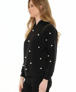 Why Dress Pearl Embellished Hoodie NEW ARRIVALS