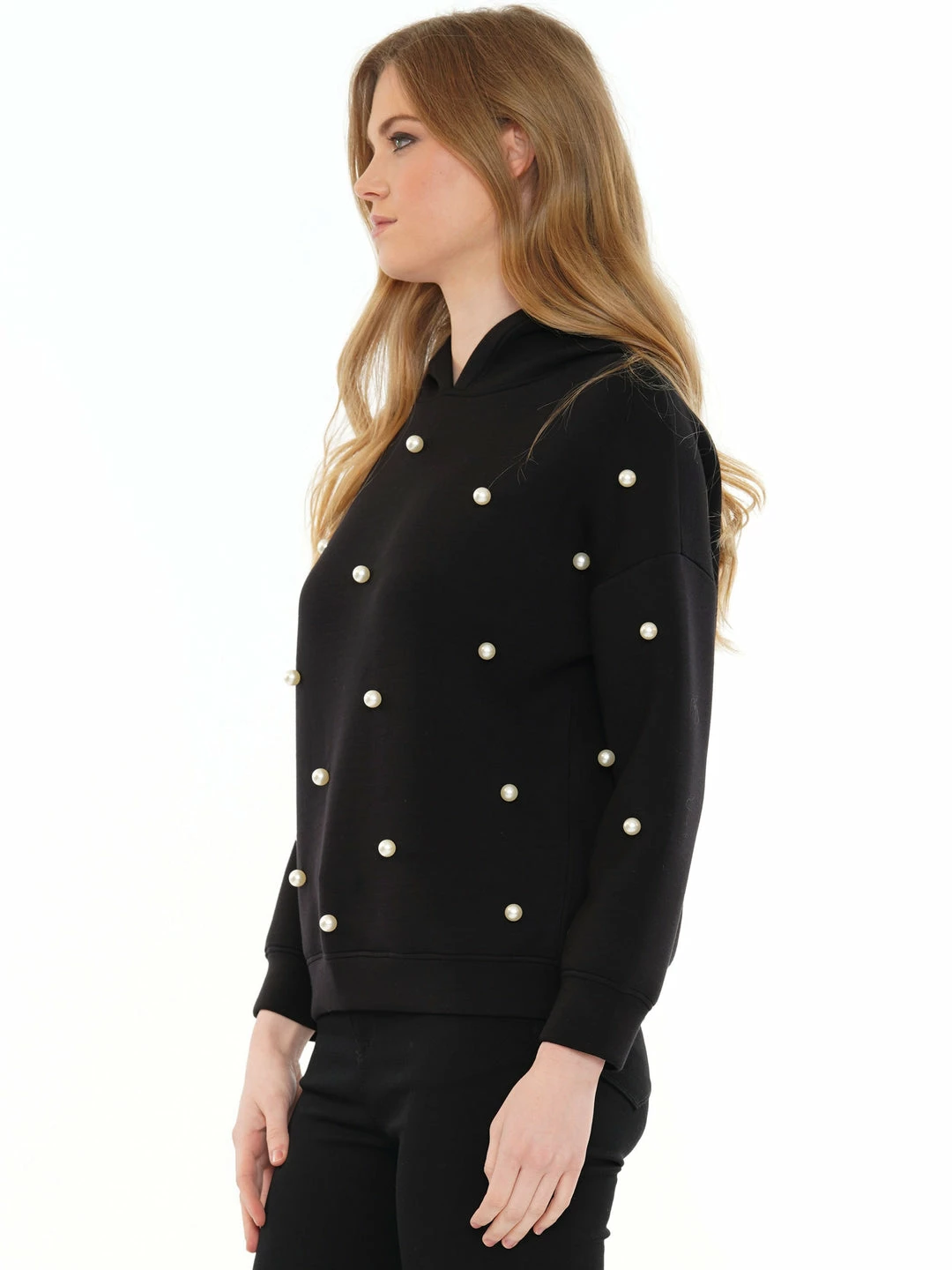 Why Dress Pearl Embellished Hoodie NEW ARRIVALS 4 Why Dress Pearl Embellished Hoodie NEW ARRIVALS