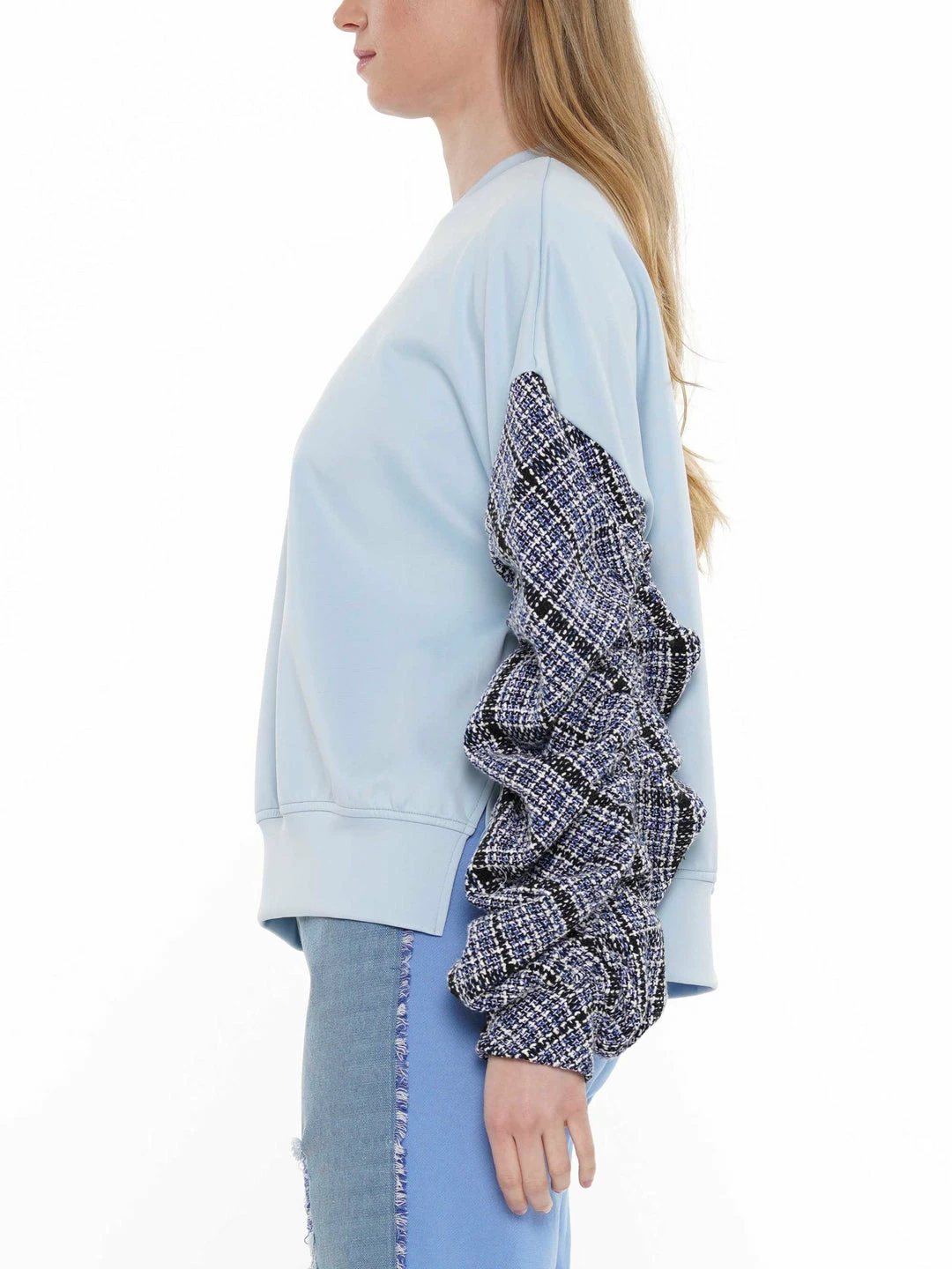 Why Dress Plaid Sleeve Sweater BEST SELLER 4 Why Dress Plaid Sleeve Sweater BEST SELLER