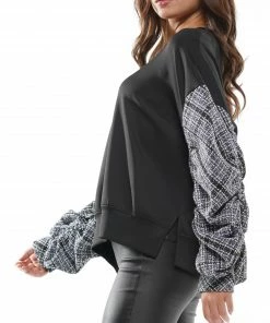 Why Dress Plaid Sleeve Sweater BEST SELLER 15 Why Dress Plaid Sleeve Sweater BEST SELLER