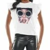 Why Dress BEST SELLER Flutter Sleeve Sunglass T-shirt
