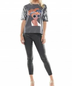Why Dress Sequin Sleeve Graphic T-shirt TOPS 9 Why Dress Sequin Sleeve Graphic T-shirt TOPS