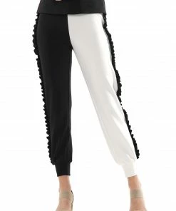 Why Dress NEW ARRIVALS Colorblock Joggers With Frill Hem