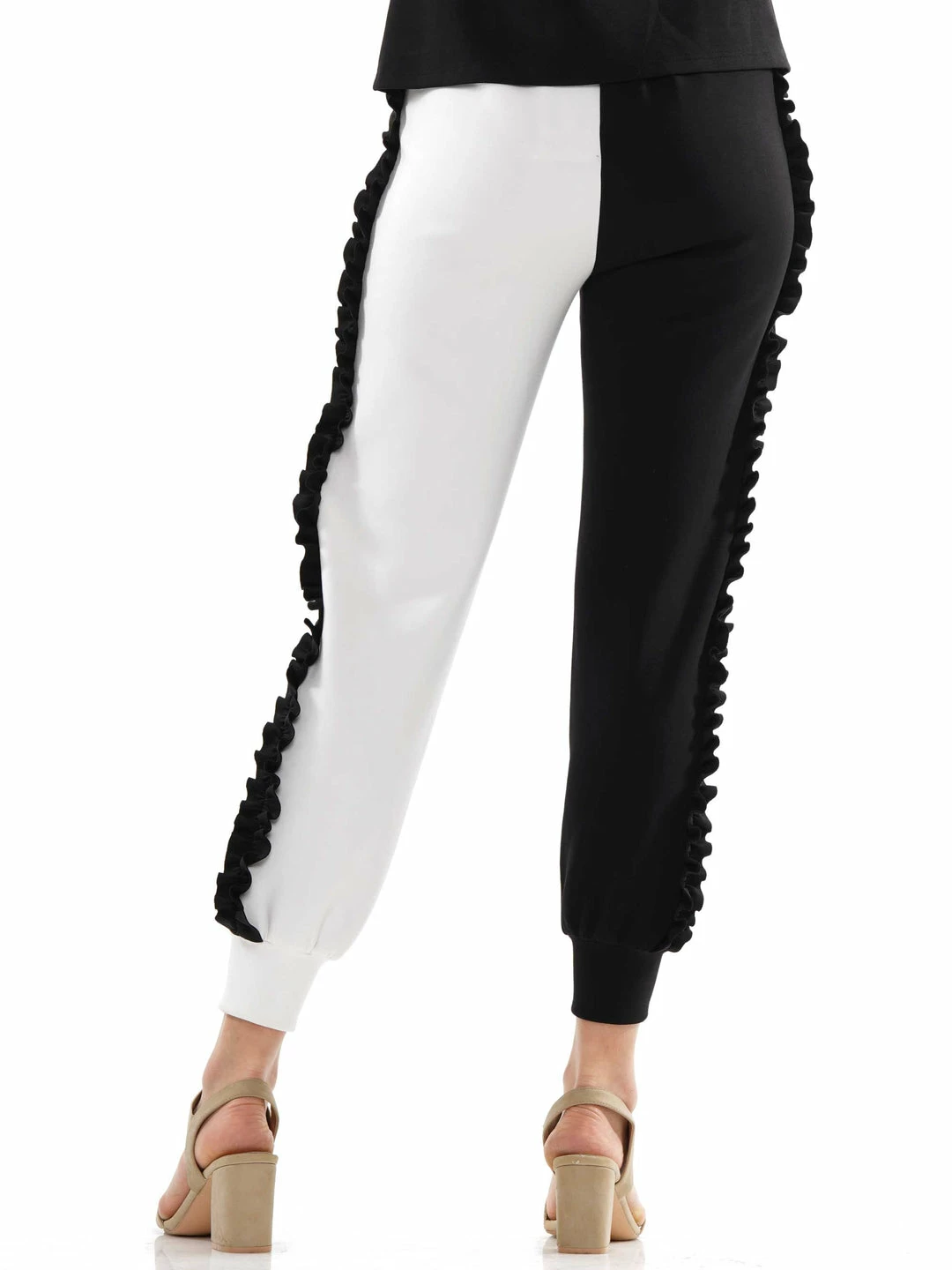 Why Dress NEW ARRIVALS Colorblock Joggers With Frill Hem 5 Why Dress NEW ARRIVALS Colorblock Joggers With Frill Hem
