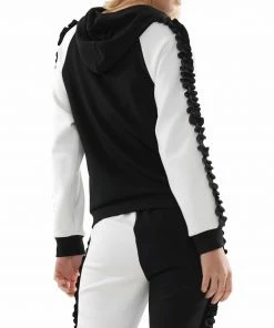 Why Dress Color Block Frill Hem Hoodie 8 Why Dress Color Block Frill Hem Hoodie