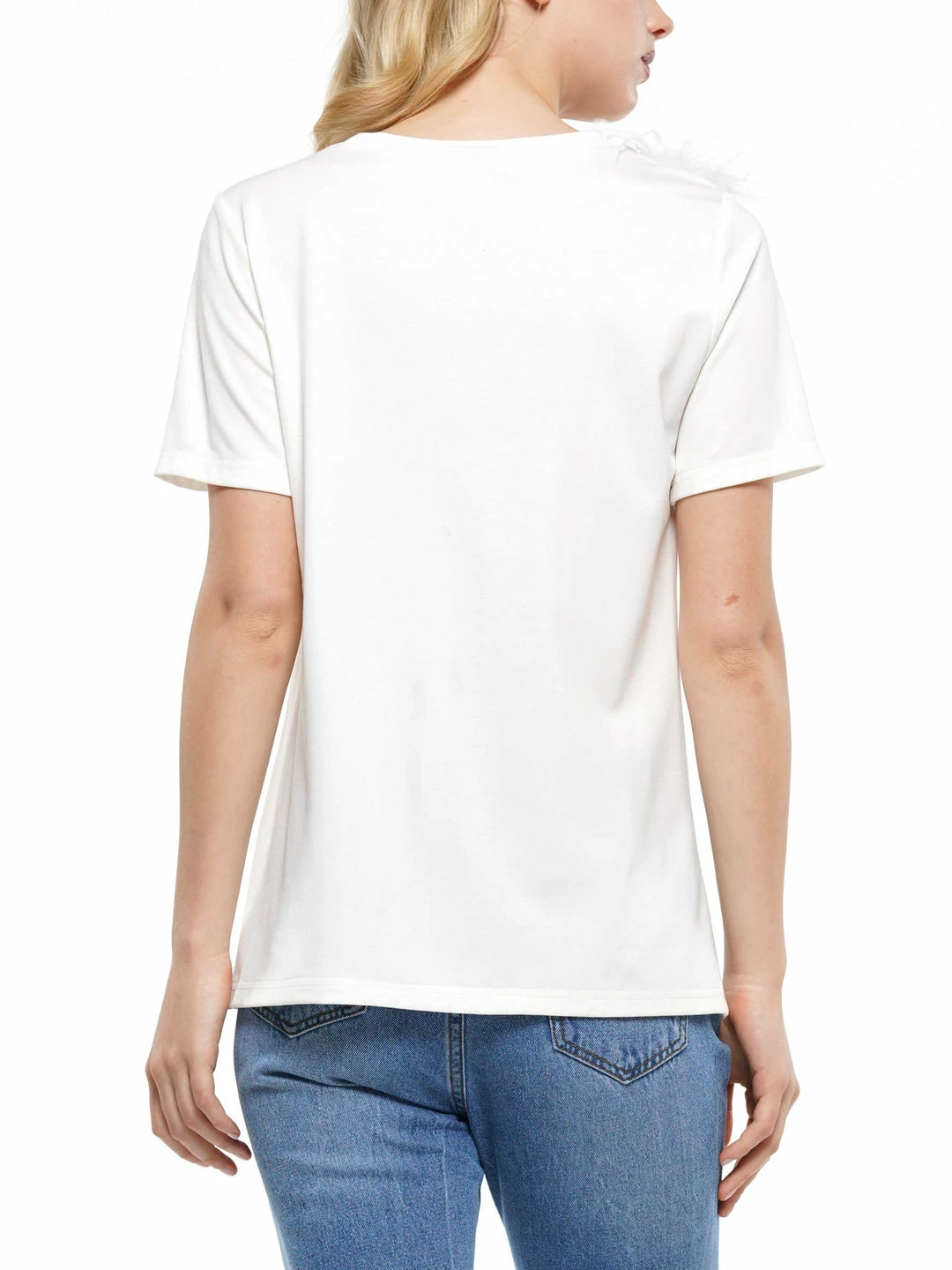 Why Dress TOPS Ostrich Feather T-shirt 5 Why Dress TOPS Ostrich Feather T-shirt