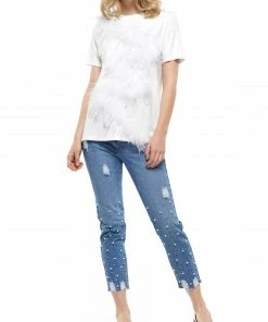 Why Dress TOPS Ostrich Feather T-shirt 12 Why Dress TOPS Ostrich Feather T-shirt